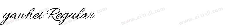 yanhei Regular字体转换 yanhei Regular字体转换